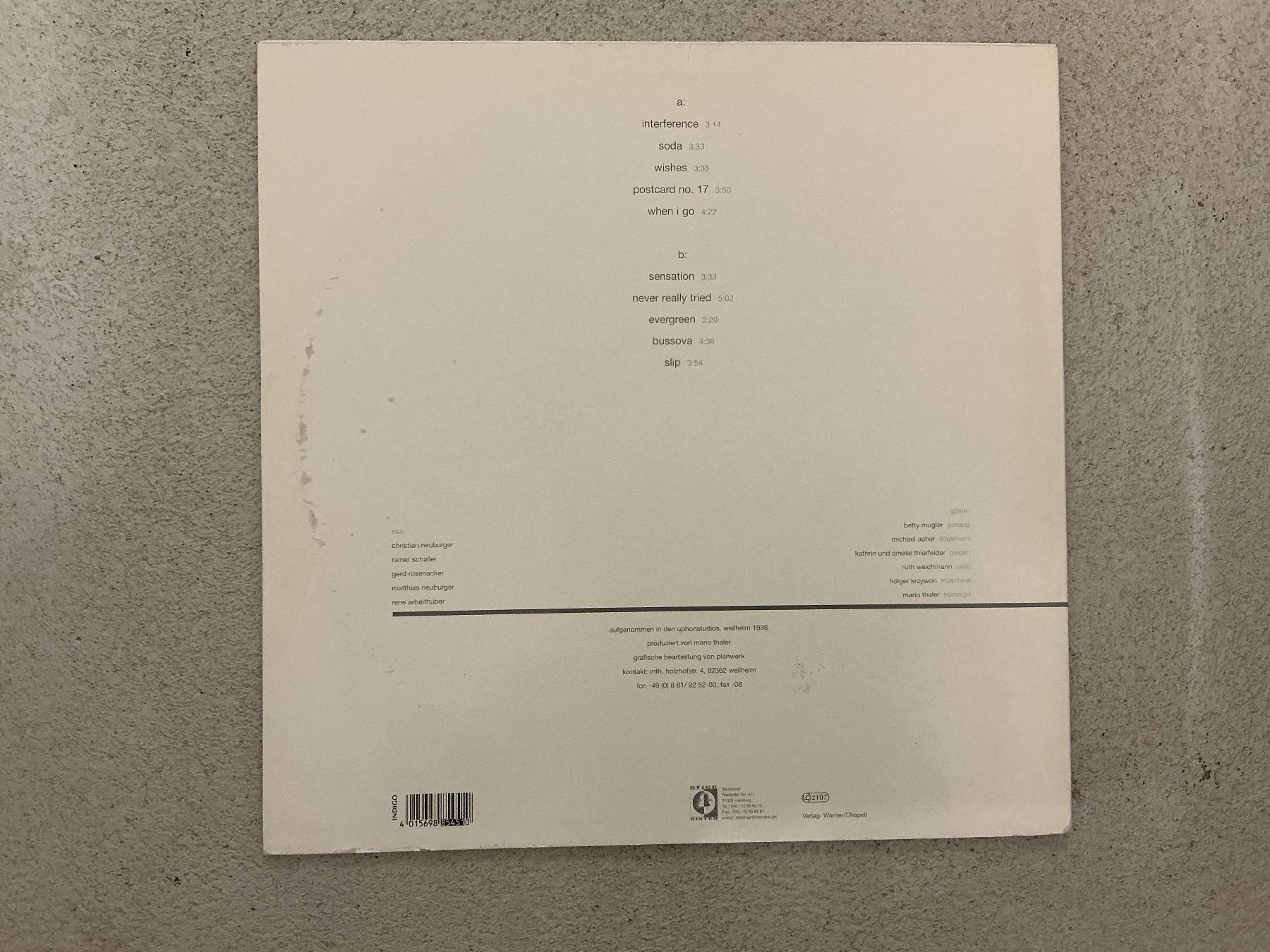 Schallplatten: Slut - Interference ❗️Original 1998 – Gebraucht aus Winterthur von Tumko_7_Vinyl 1