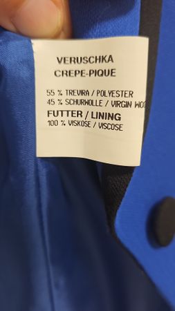 Ensemble tailleur Delmod bleu marque Femina  chic neuf
