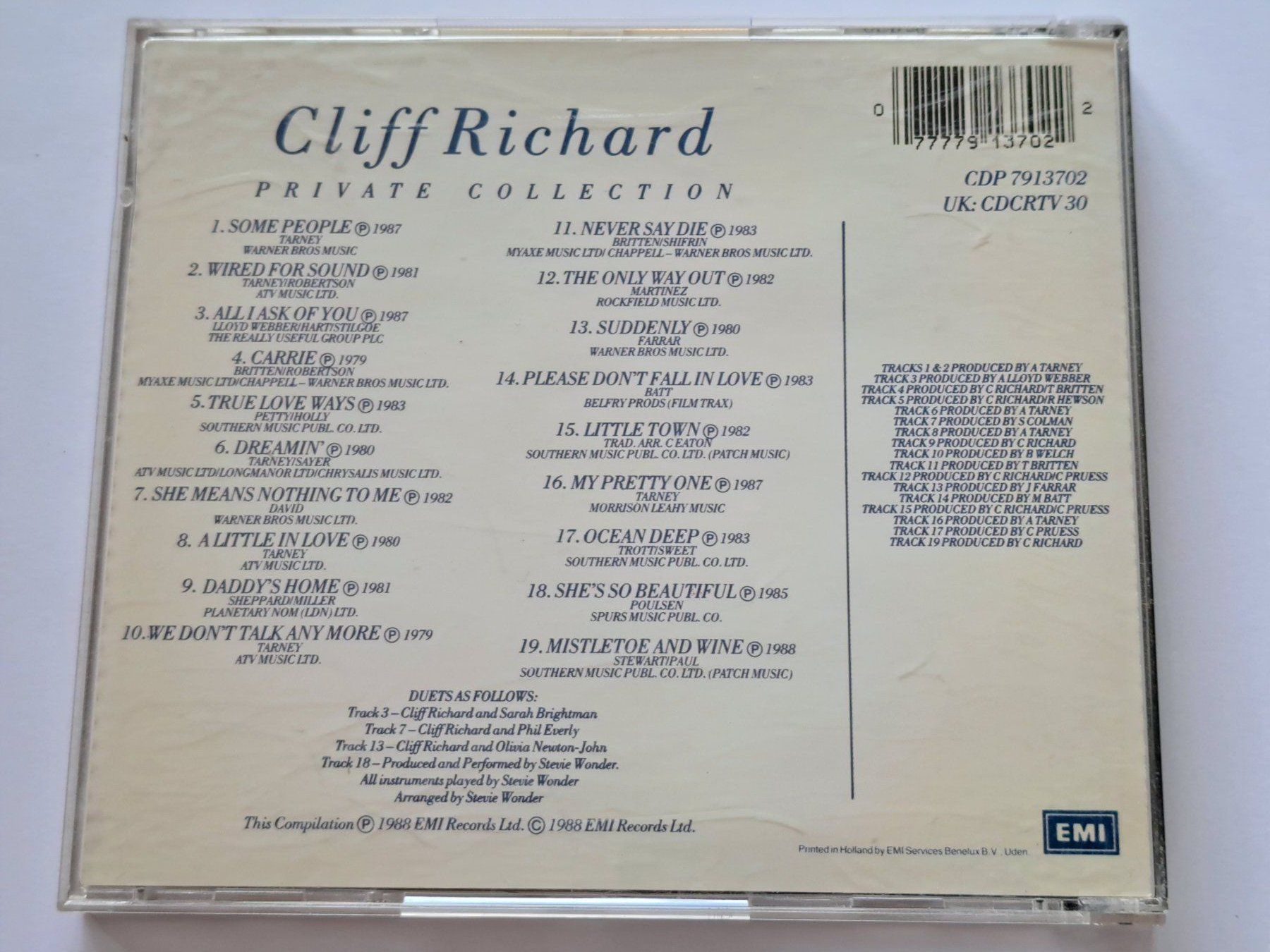 CD: Cd Cliff Richard 1979 1988 – Usato da Pully venduto da bro_n52j 1
