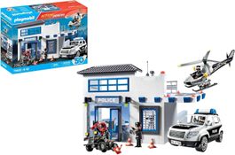 Playmobil 71602 Polizeistation mit Auto + Helikopter - OVP
