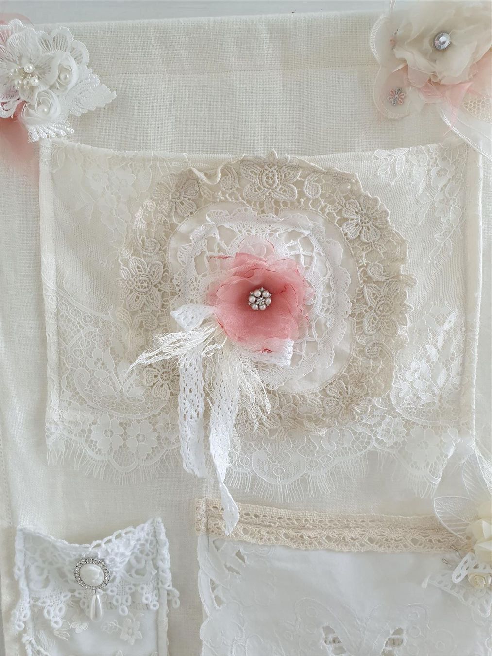 Tutte le decorazioni: Organizer Utensilo Shabby Chic Vintage Spitze Romantisch – Nuovo e nell'imballaggio originale da Gossau ZH venduto da Goes05 1