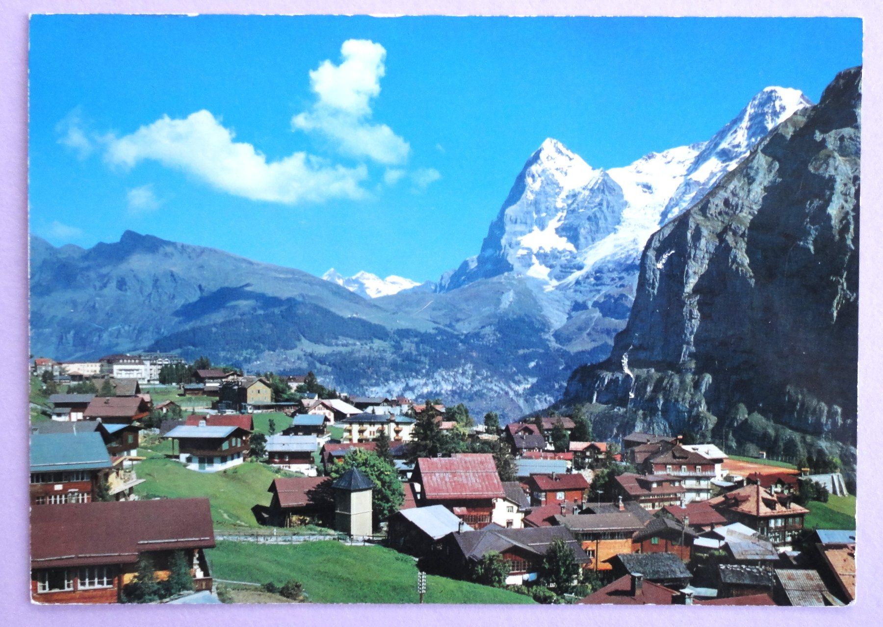 Cartoline postali: Mürren, Eiger und Mönch – Usato da Fétigny venduto da Billy2miny