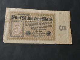 Dt. Reich 1923, 5 Milliarden Mark