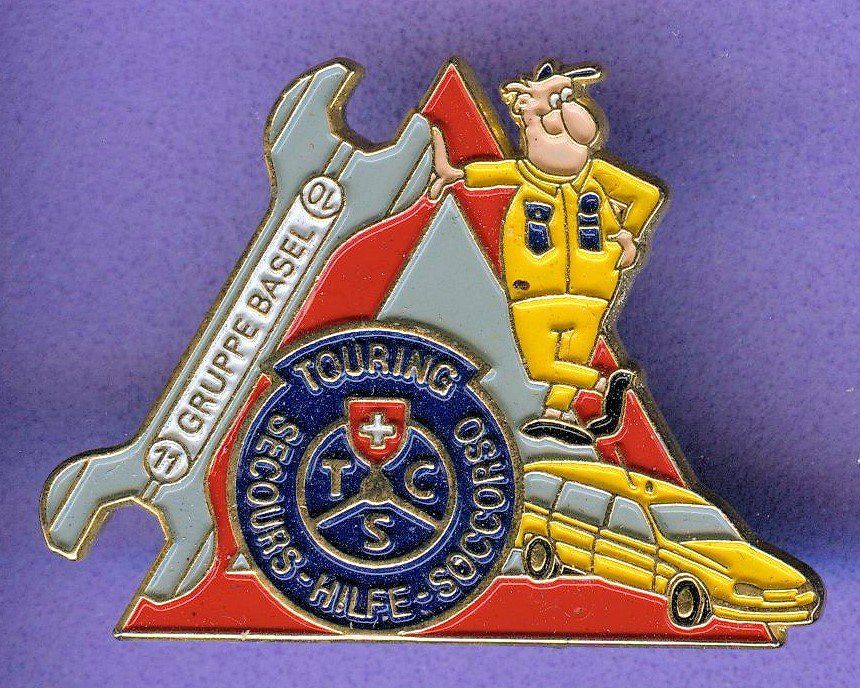 TCS Placchette & Badge: TCS   Gruppe Basel   Nummer 0708 – Usato da Winterthur venduto da Sammleroase