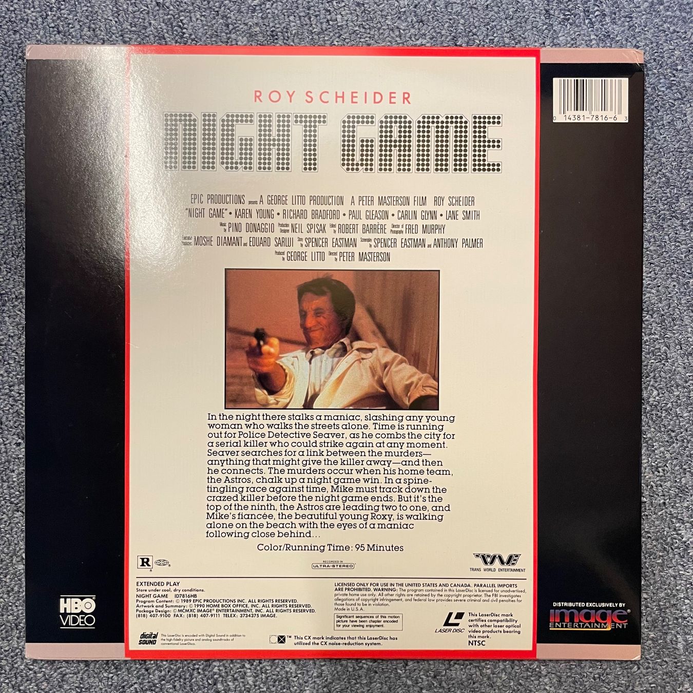 Tutti i DVDs: RARE - Night Game - LASER DISC - Englisch Orig. – Usato da Stans venduto da Brode 1