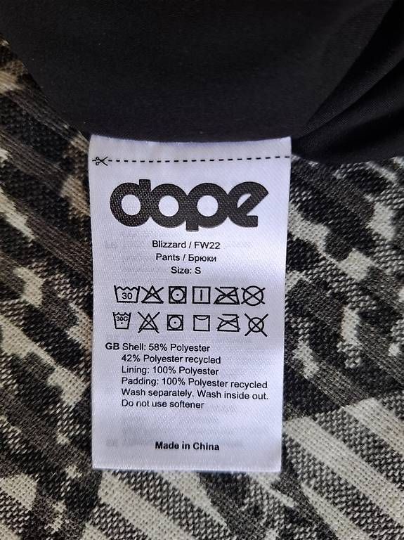 Pantaloni: DOPE Blizzard Skihose schwarz, S – Nuovo e nell'imballaggio originale da Kirchberg SG venduto da sba_6r6q 3