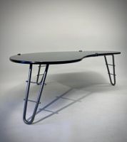 Mid‑Century Coffee Table schwarzes Glas, 1950/60