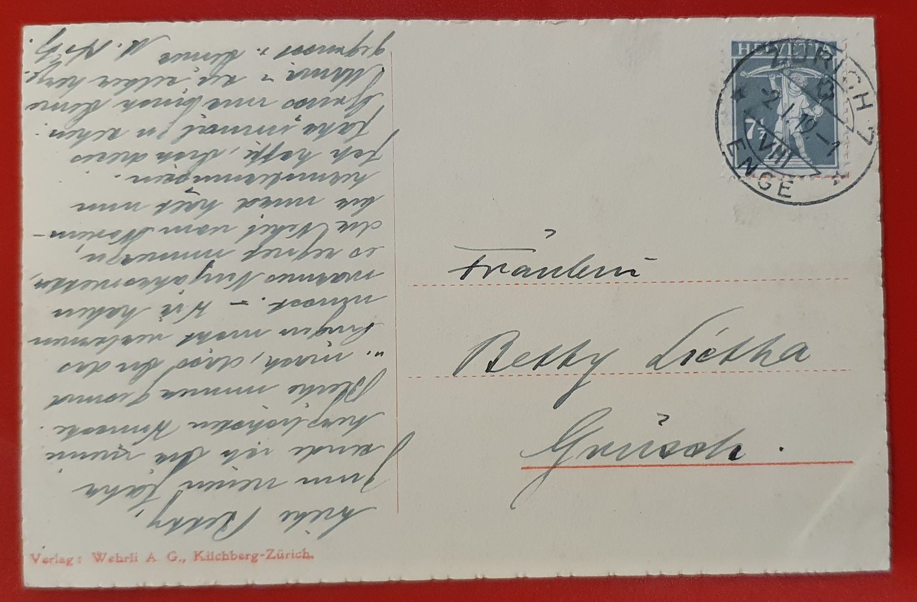 Cartes postales: Witikon 1919 – D'occasion à Kreuzlingen par Rschweiz1 1