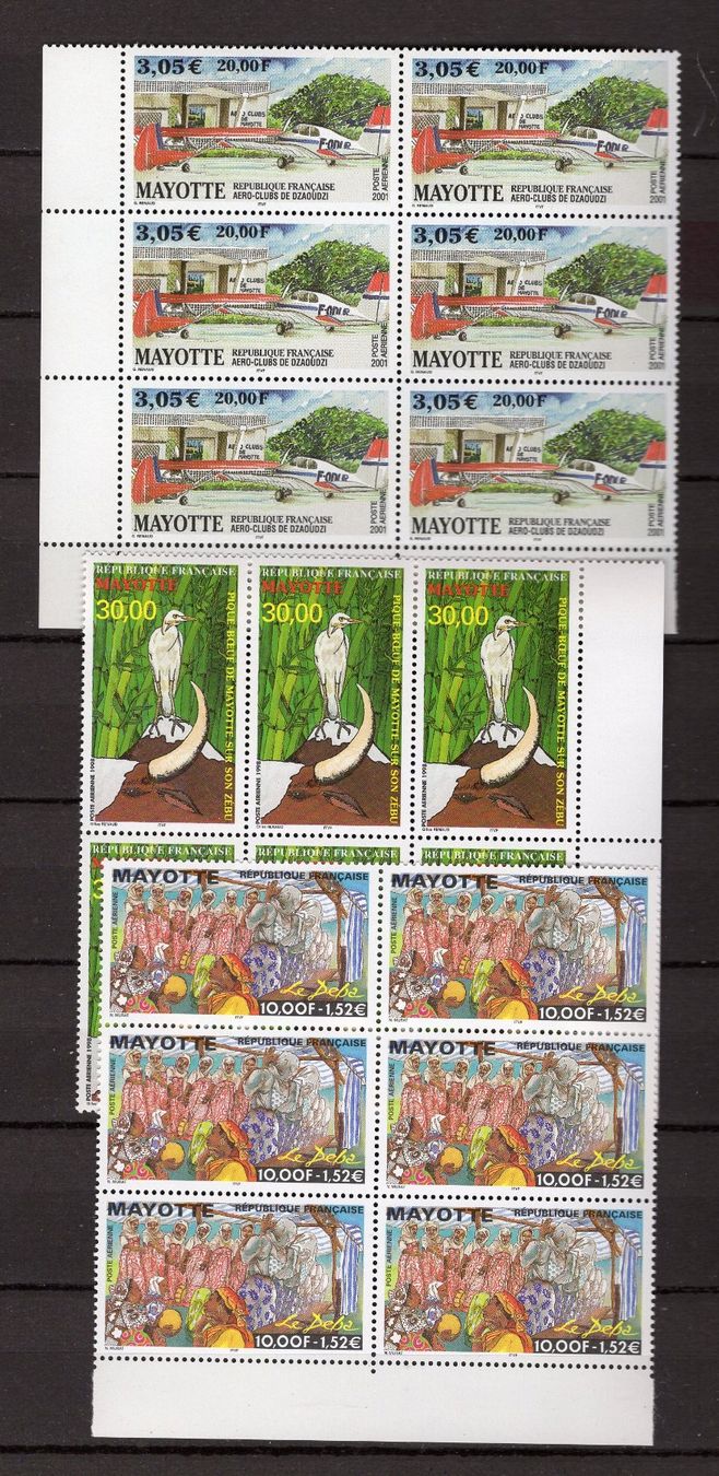 Tutti i francobolli: R5225  /  MAYOTTE poste aérienne neufs XX – Nuovo (secondo la descrizione) da Ste-Croix venduto da MONT-TAGNAC 1