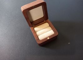 5x Trauringschachtel aus Holz / Boîte à alliances en bois