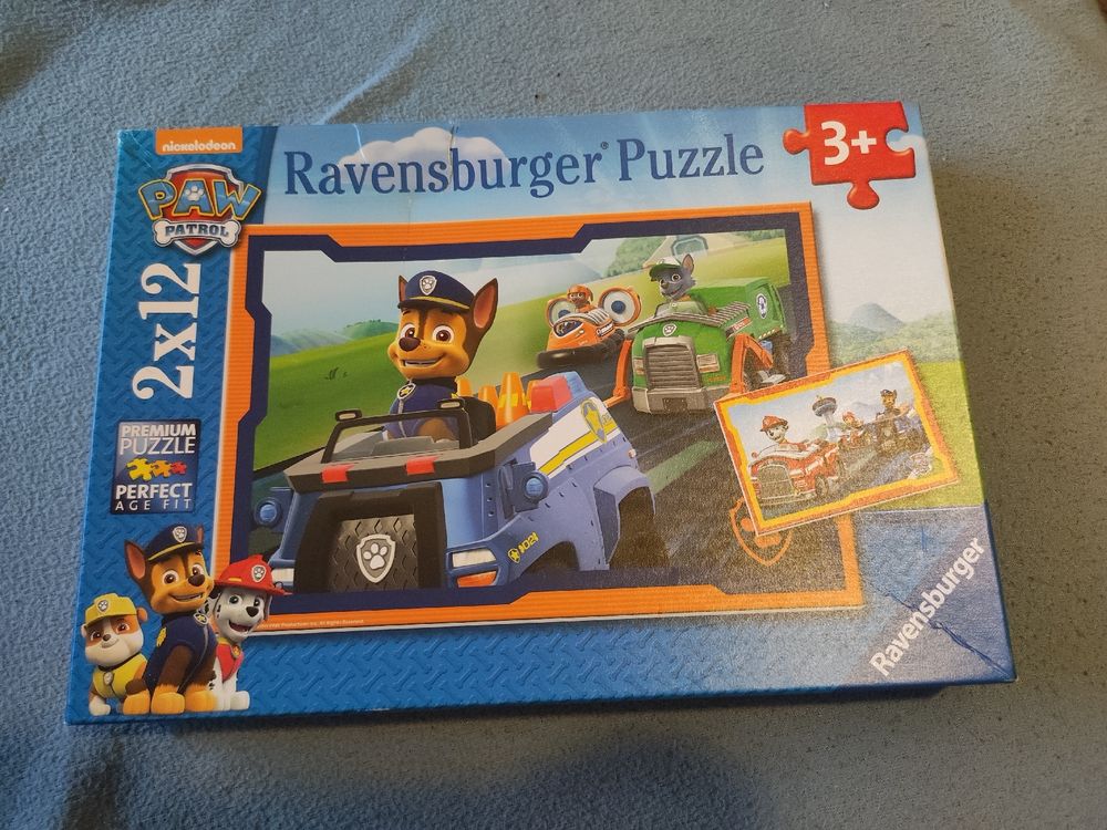 Kinder Puzzle, Paw Patrol, 2x12 Teile, ab 3 Jahren (Gebraucht) in ...