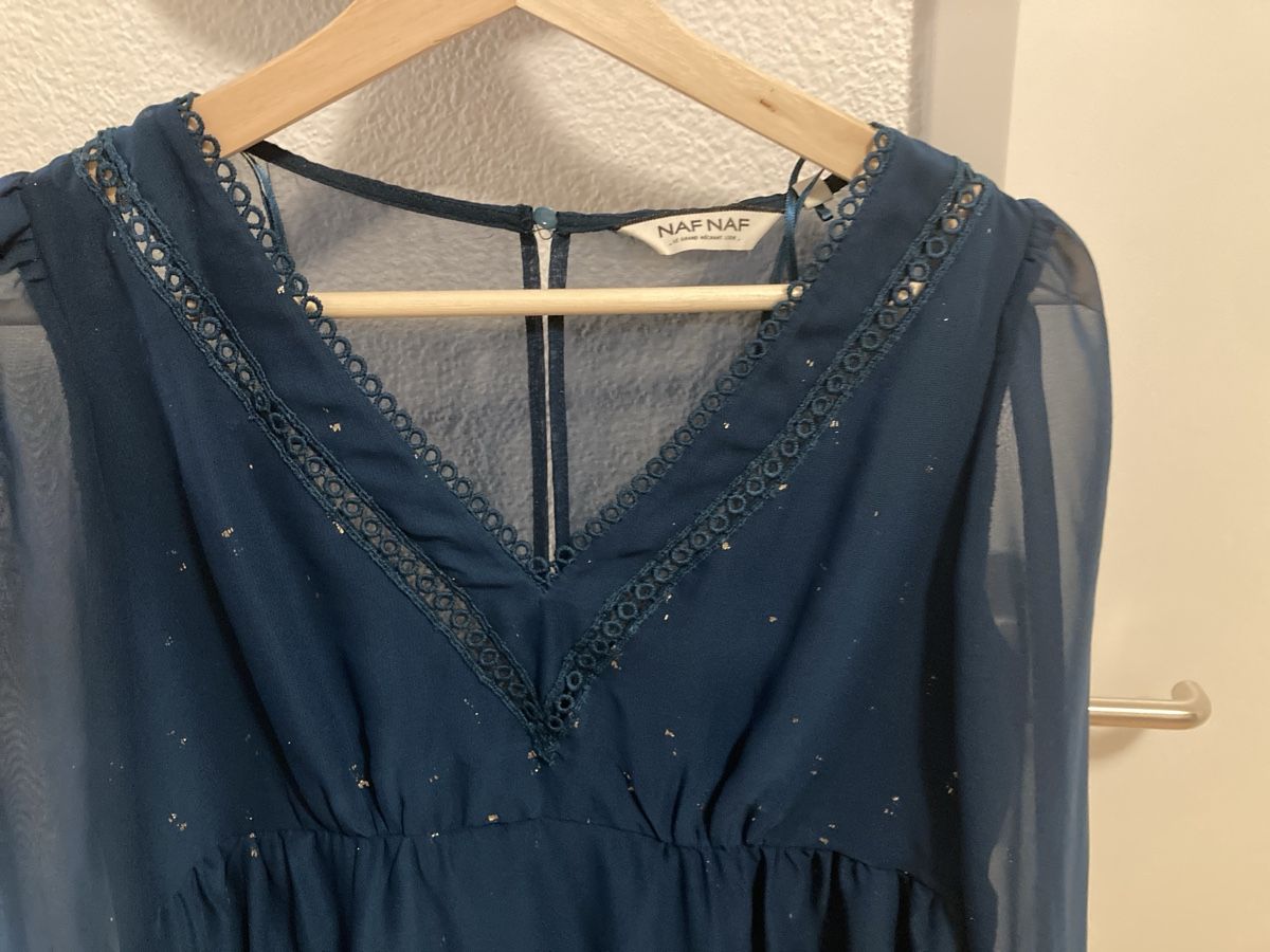 Nafnaf Vestiti: Kleid Naf Naf dunkelblau/grün – Usato da Urtenen-Schönbühl venduto da alessibas 1