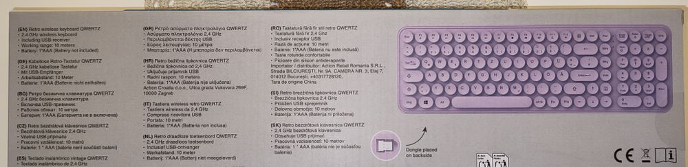 Sologic Retro Wireless Keyboard QWERTZ, Neu & OVP! (Neu und ...