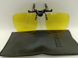 Polaroid Clip-On Vintage 1010E – Gelbe Gläser für Nachtfahrt