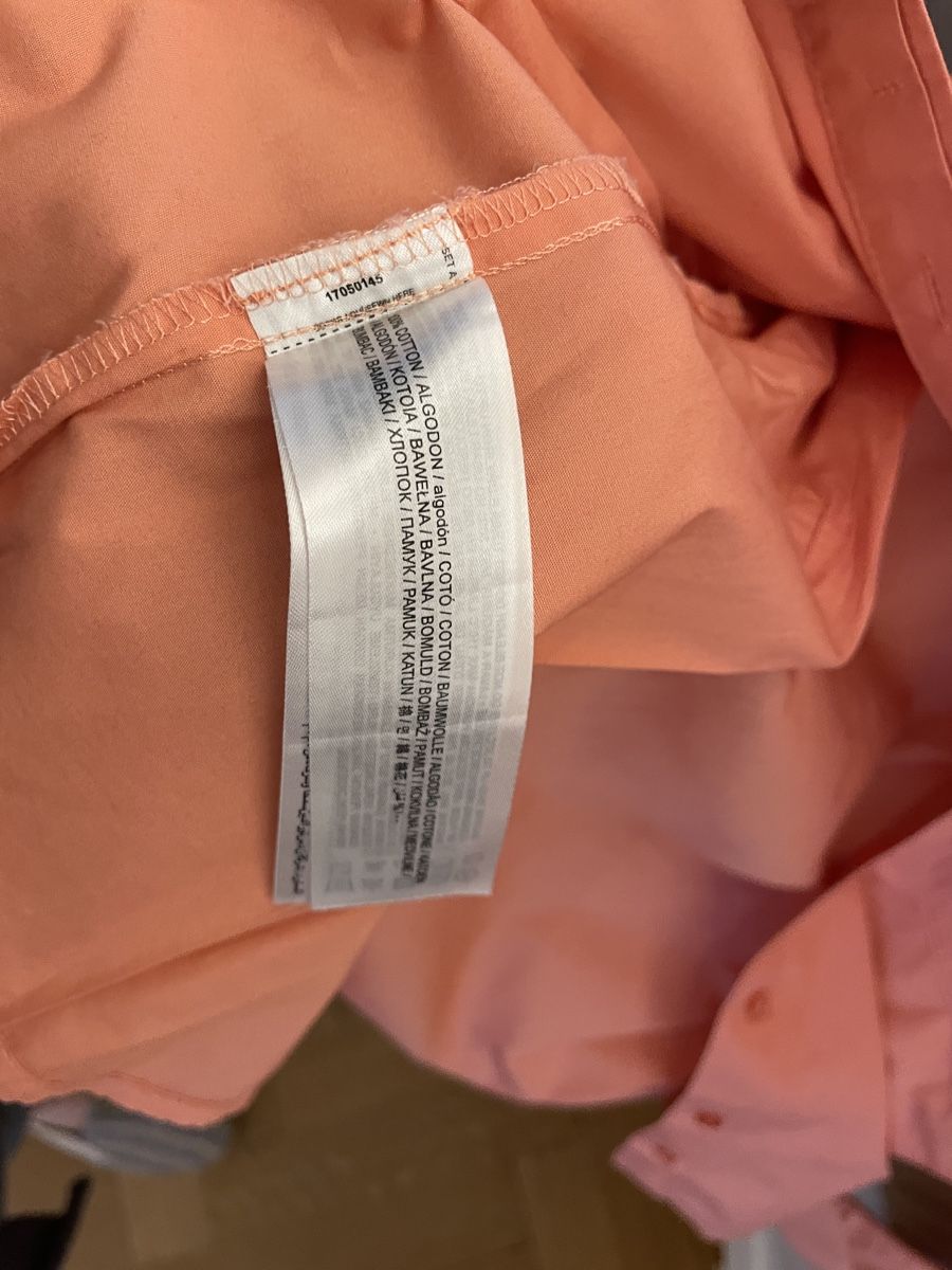 Mango Blusen: Frische, taillierte Hemdbluse, Mango, M, Pfirsich – Gebraucht aus Basel von non_vn79 3