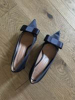MARNI Pumps, Satin, nachtblau, Gr 39, NP 895CHF