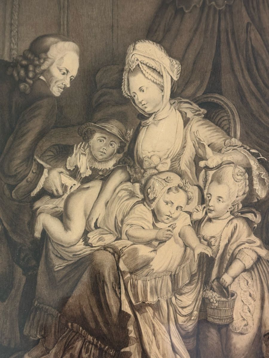 Dipinti: Le Petit Glouton, ancienne gravure. – Usato da Genève venduto da Tom6 1