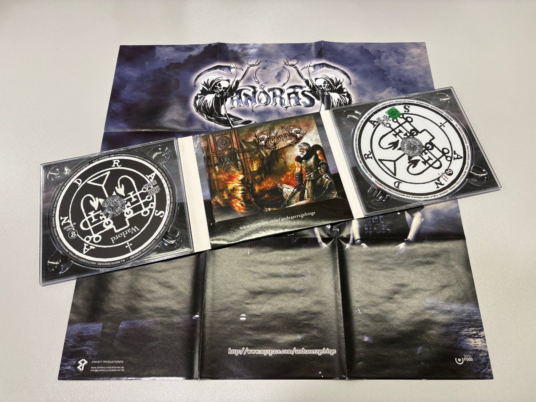 CD: ANDRAS Warlord CD & DVD Digipak Poster Black Metal – Usato da Wiedlisbach venduto da Andrisa