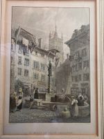 Stich 1836 - Lausanne Place de Palud - Bartlett Wallis