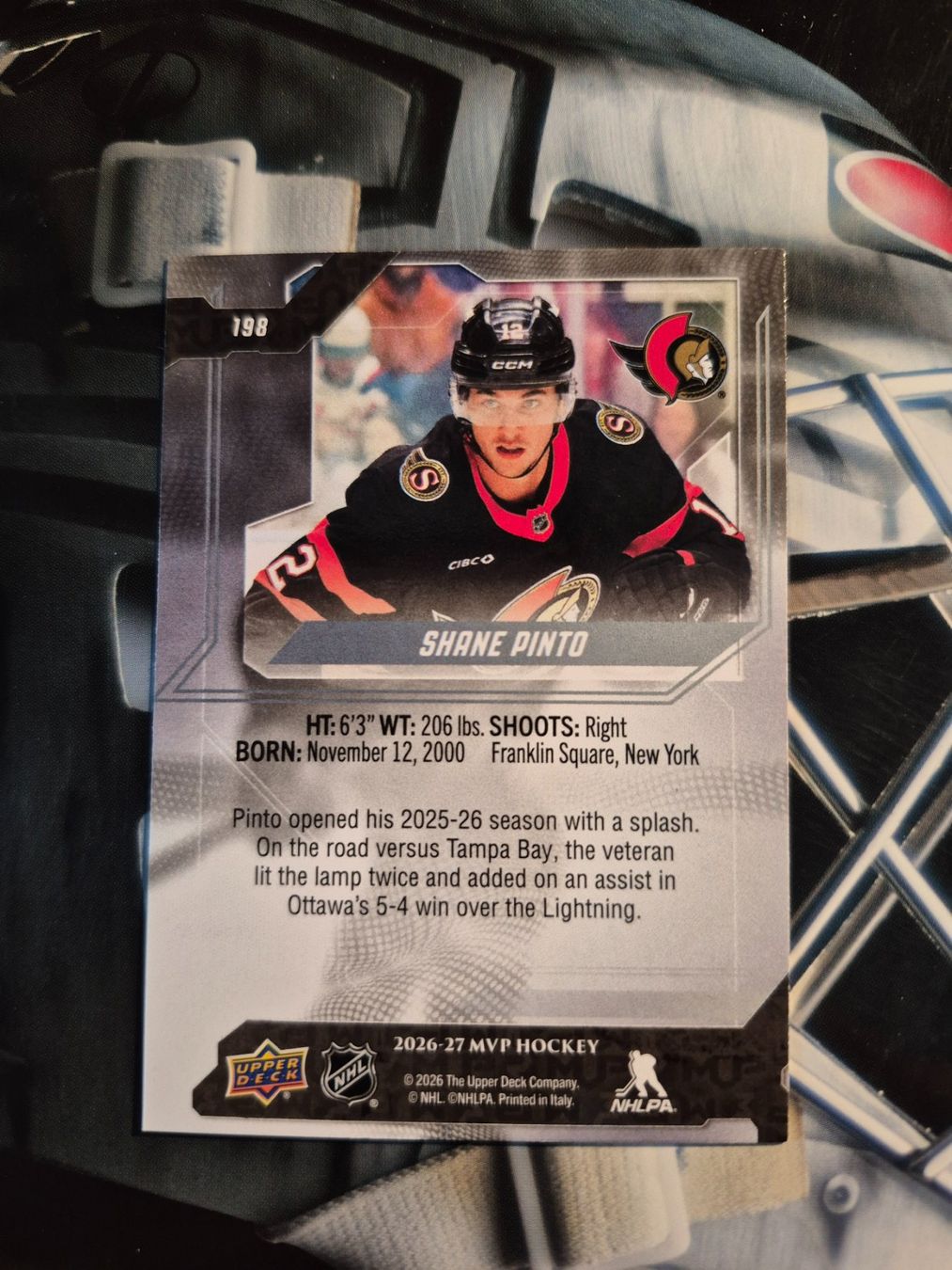 NHL Sammelbilder & Trading cards: NHL Shane Pinto Ottawa Senators – Gebraucht aus Treiten von Sauber73 1