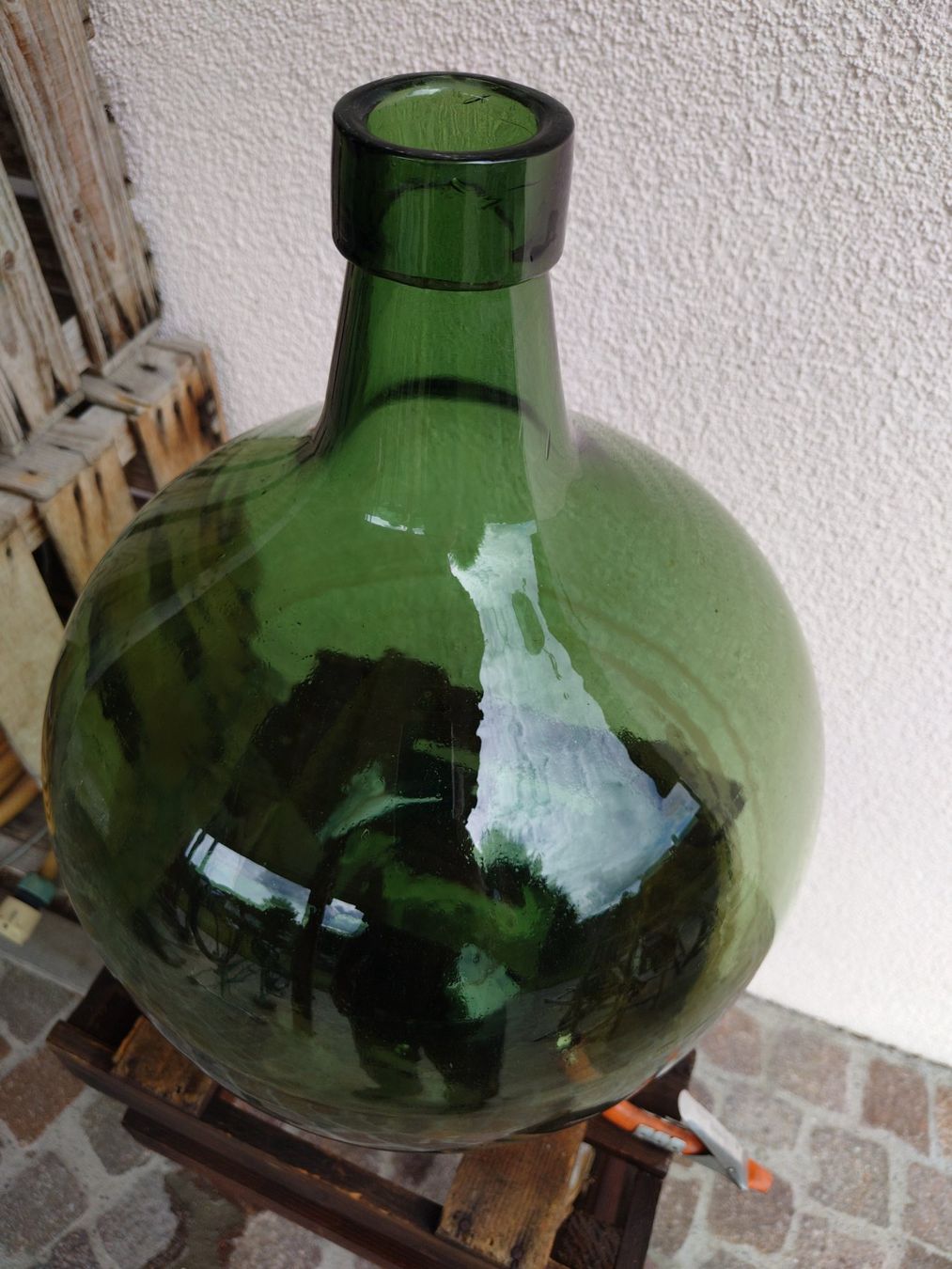 Accessori: Mostflasche mit Holzgestell – Usato da Seon venduto da Goodi0 1