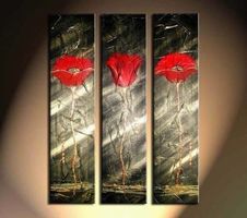 X434 Acrylgemälde 3 tlg. 40 x 150 cm (510)