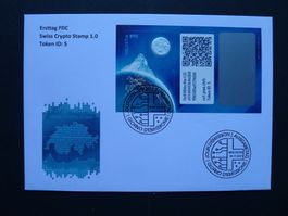 2021 Nr. C1V Swiss Crypto Stamps ID5 auf FDC