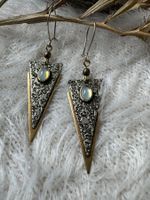 Vintage Ohrringe Fashion 1970 mit metal