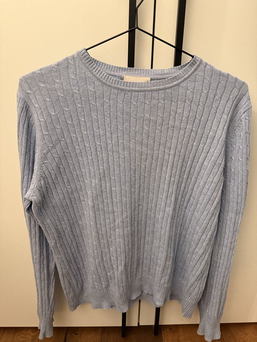 Maglioni & Felpe: Hellblauer Strickpullover von Kim Rogers, Grösse M – Usato da Perlen venduto da b.b10