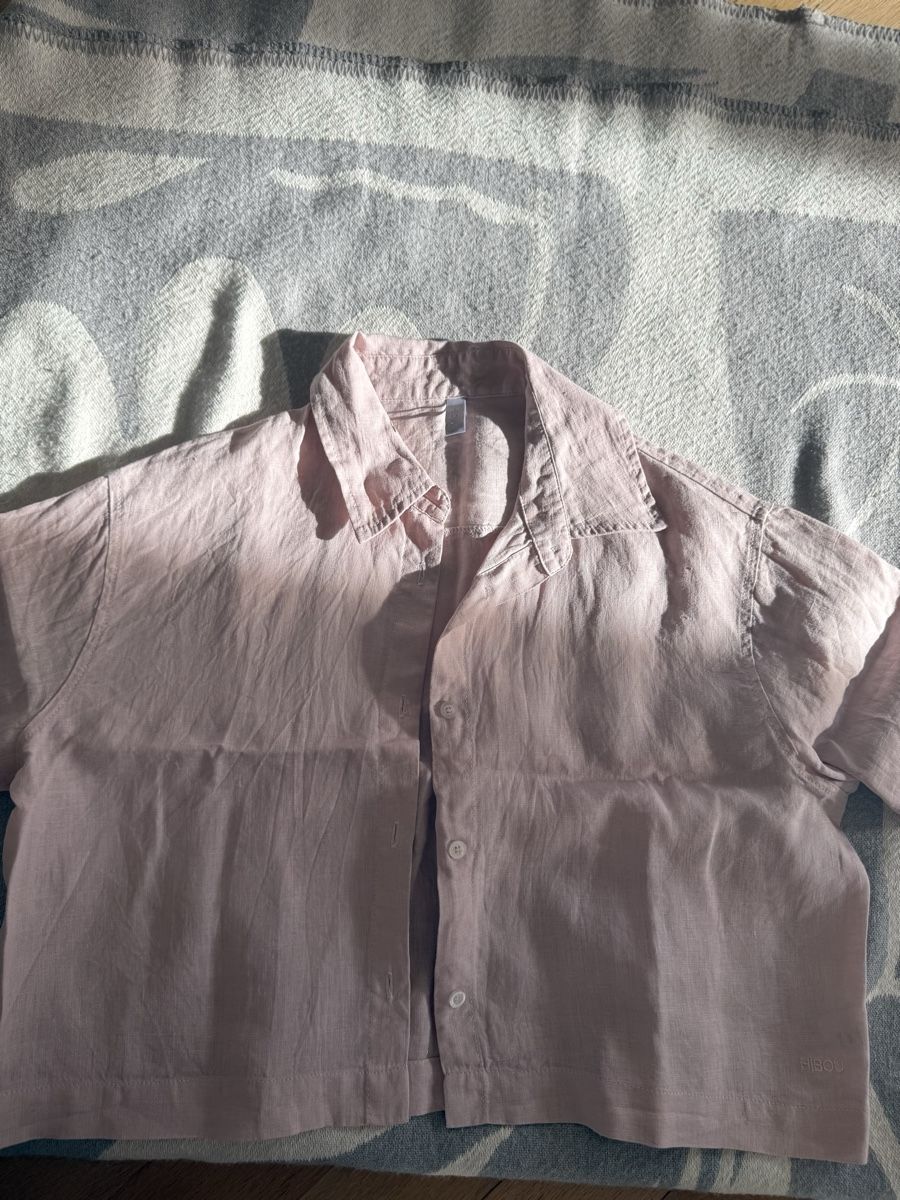 T-shirt: Organic linen pink tshirt HIBOU S – Nuovo (secondo la descrizione) da Zürich venduto da cze_sp2l