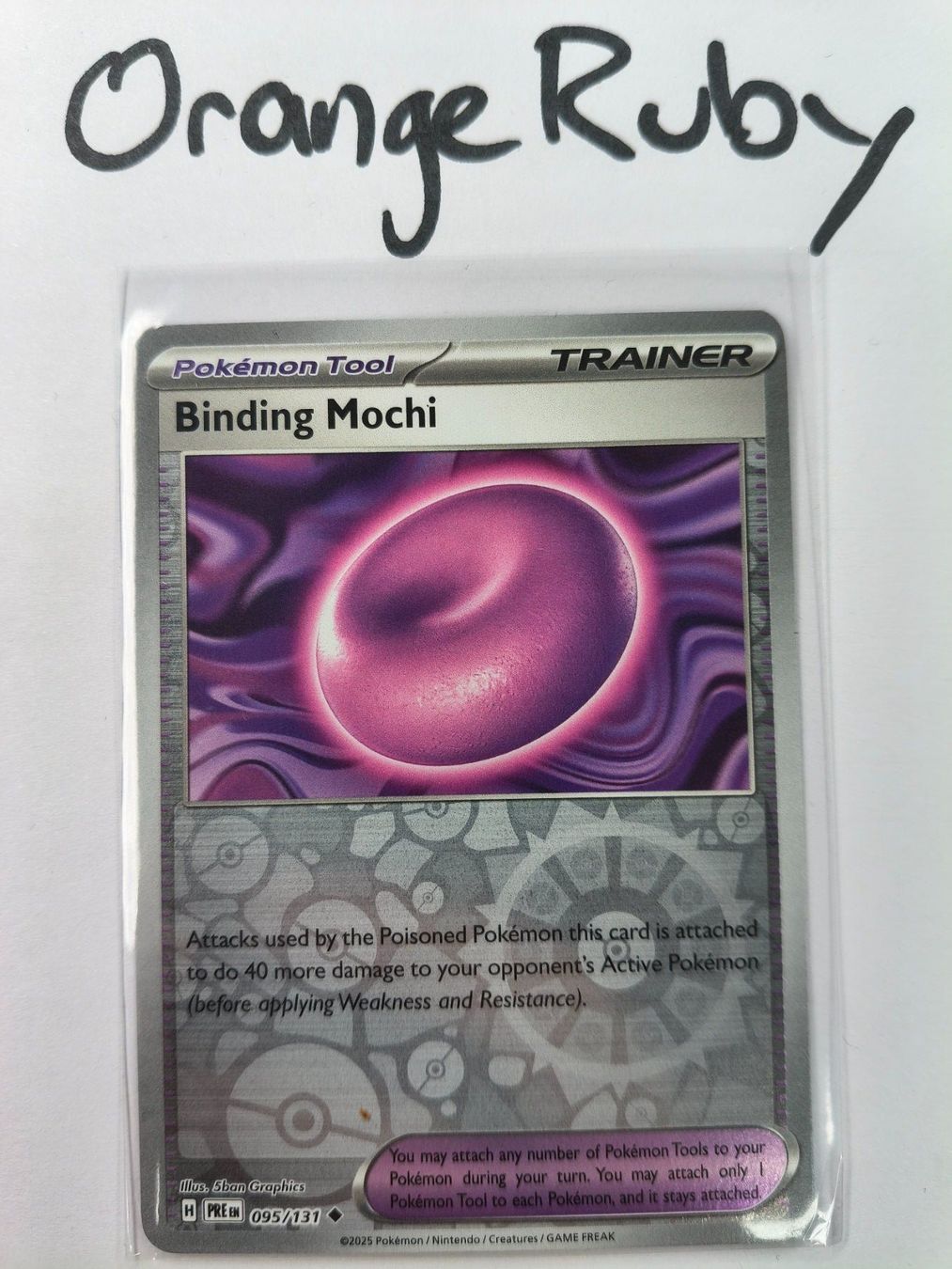 Pokémon Carte collezionabili: Binding Mochi 095/131 REVERSE Prismatic Evolutions PRE EN – Usato da St. Gallen venduto da OrangeRuby