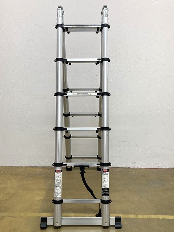 Scale: Teleskopleiter | 185cm | Aluminium | Silber – Usato da Wittenbach venduto da Restwert_St-Gallen 2