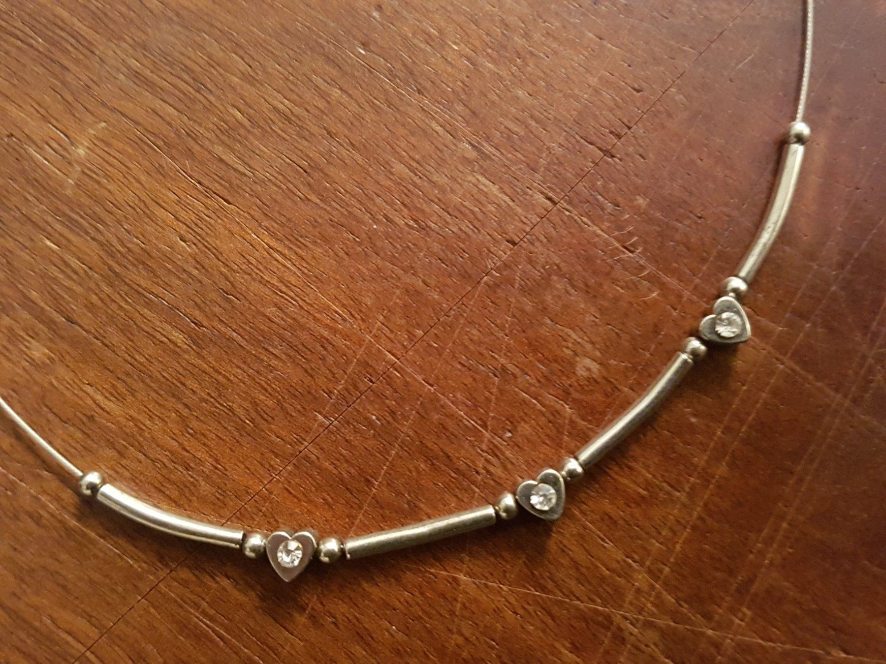 Catenine: Kette Herzen a.Draht, ca. 40cm, silberf. – Usato da Ettingen venduto da Maranathatalitha 4