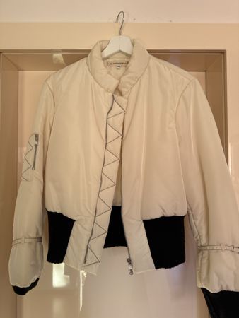 Lorella Braglia Jacket /duvet white cream M  size 