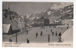 GRINDELWALD Wintersport - Ice-Ring - Eisbahn vom Hôtel Bear