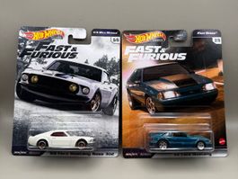 2x HOT WHEELS PREMIUM OVP - FORD MUSTANG
