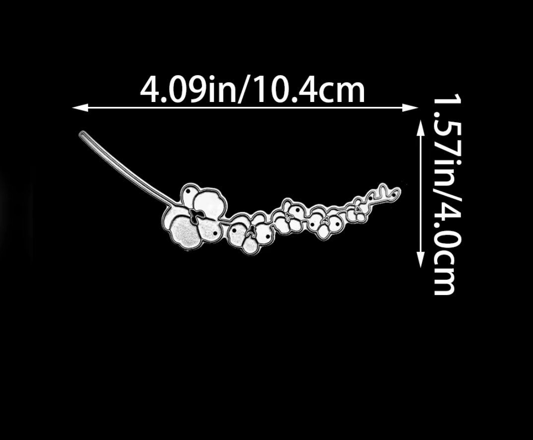 Schablonen: Neue Stanzschablone Orchideenzweig – Neu und originalverpackt aus Effretikon von wenuss 3