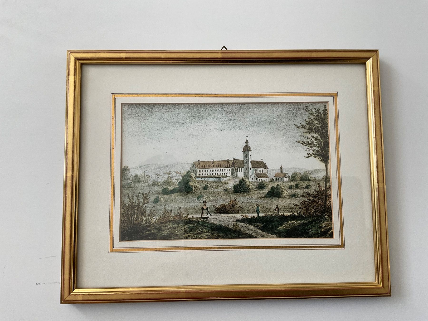 Incisioni: Stich : Kreuzlingen, Klosterkirche – Usato da Bottighofen venduto da onyx42