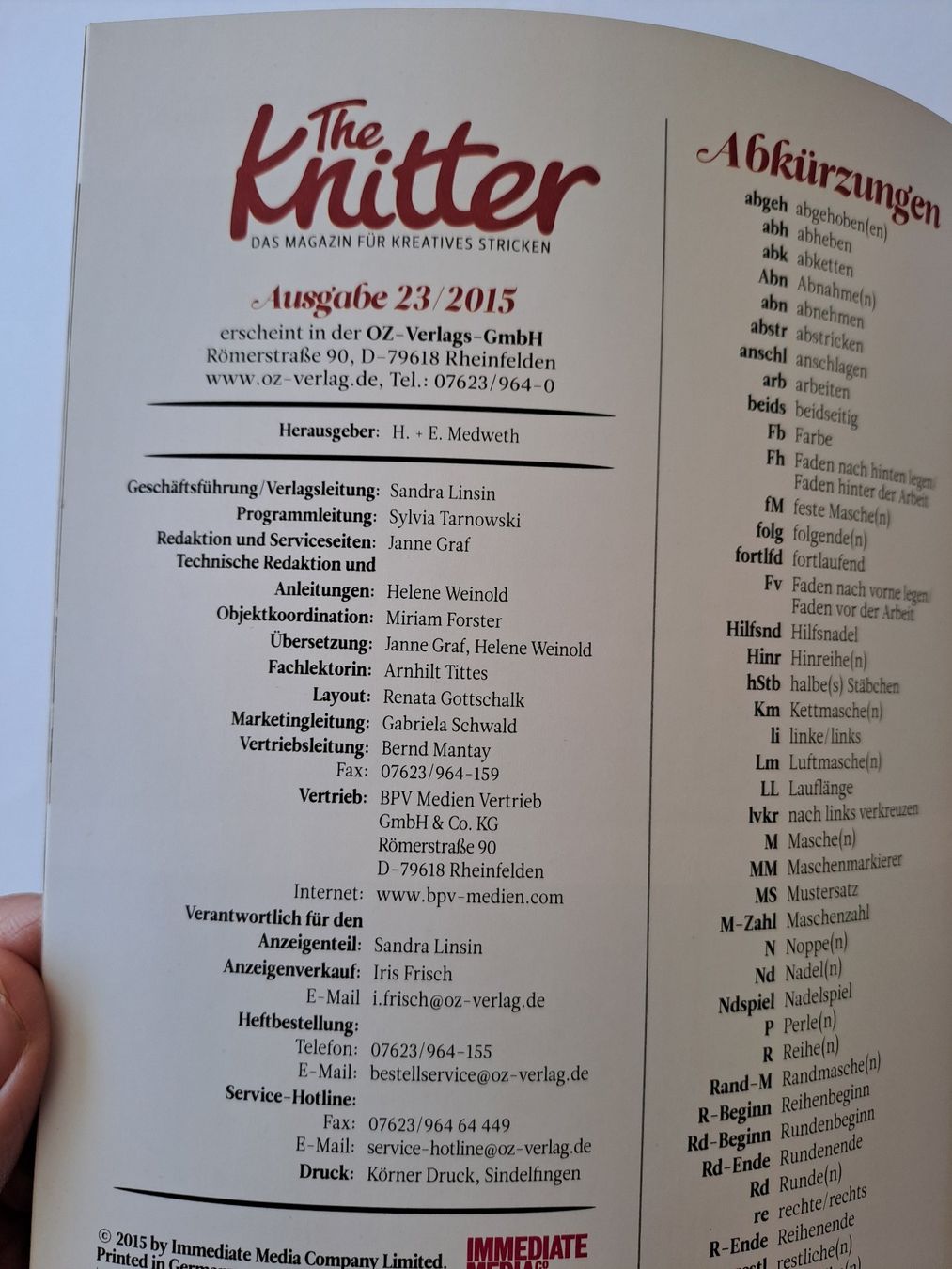Riviste & Magazine: Strickheft The knitter Ausgabe 23 / 2015 Strickdesign – Usato da Glashütten venduto da Schwebefisch 4