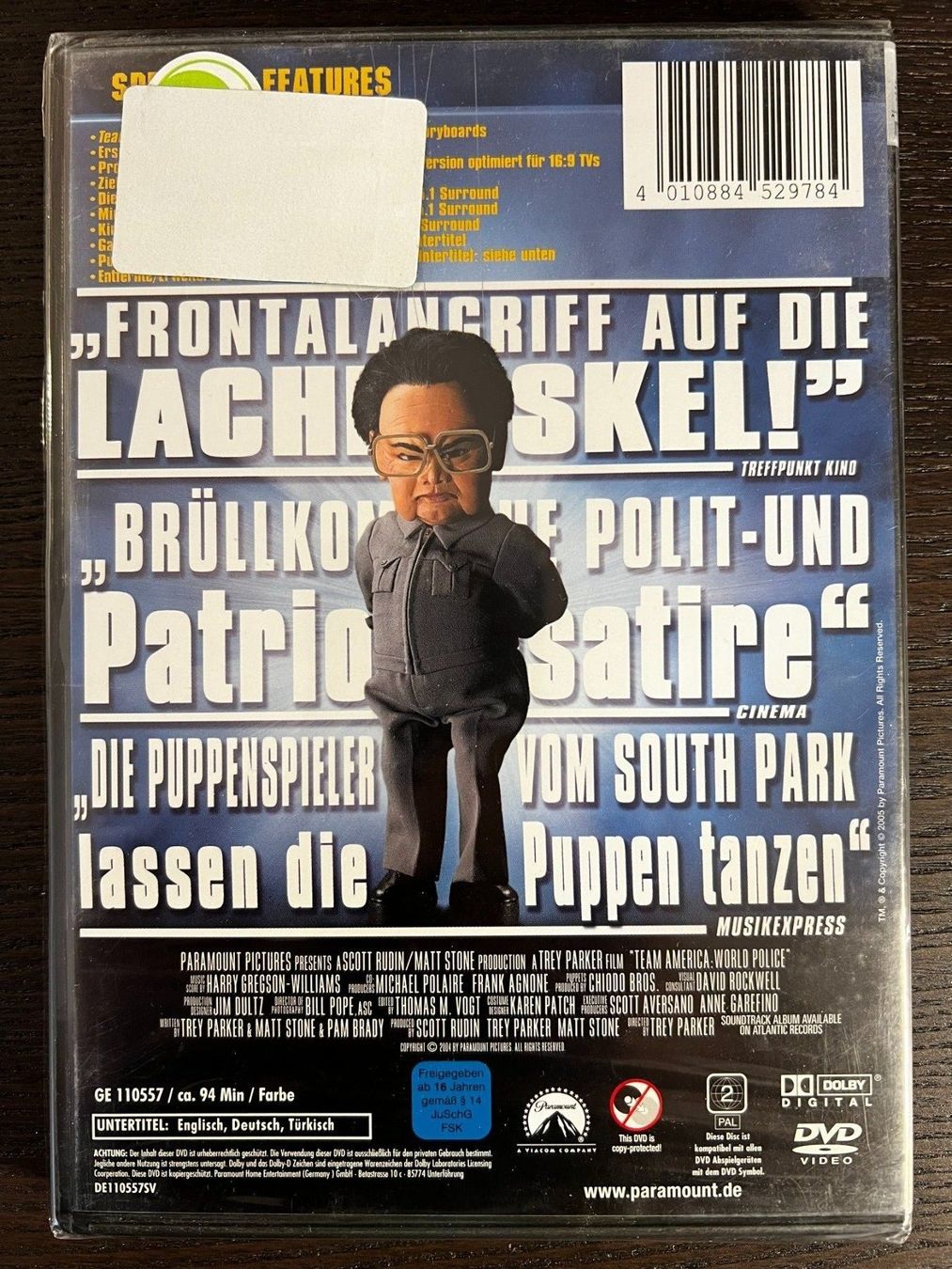 Alle DVDs: Team America - World Police – Neu und originalverpackt aus Zürich von FilmFreunde 1