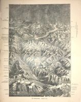 Gotthard Bahn  2 Holzstiche von Weber 1882