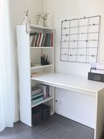 Schreibtisch weiss mit Regal guter Zustand 120cm
