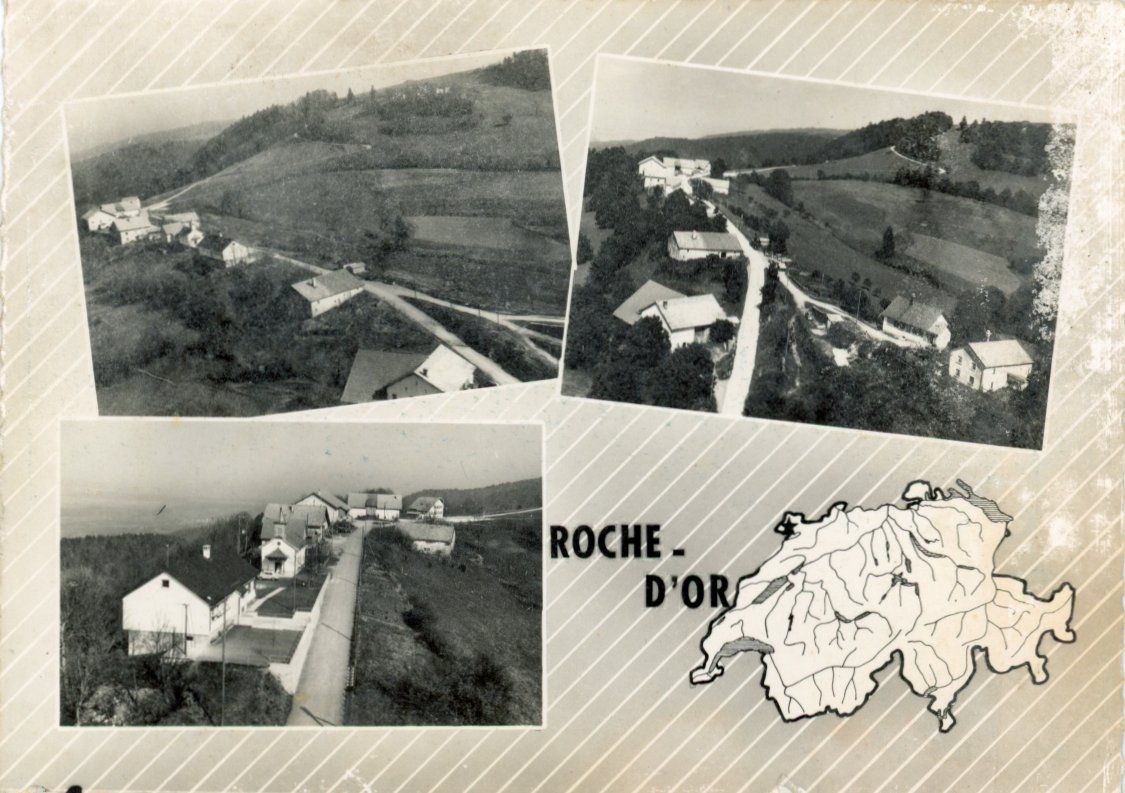 Ansichtskarten: Roche d'Or   BE  -   Flugaufnahme – Gebraucht aus Brig von Valcards54