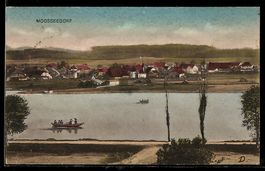 AK Moosseedorf, Ort am See mit Ruderboot