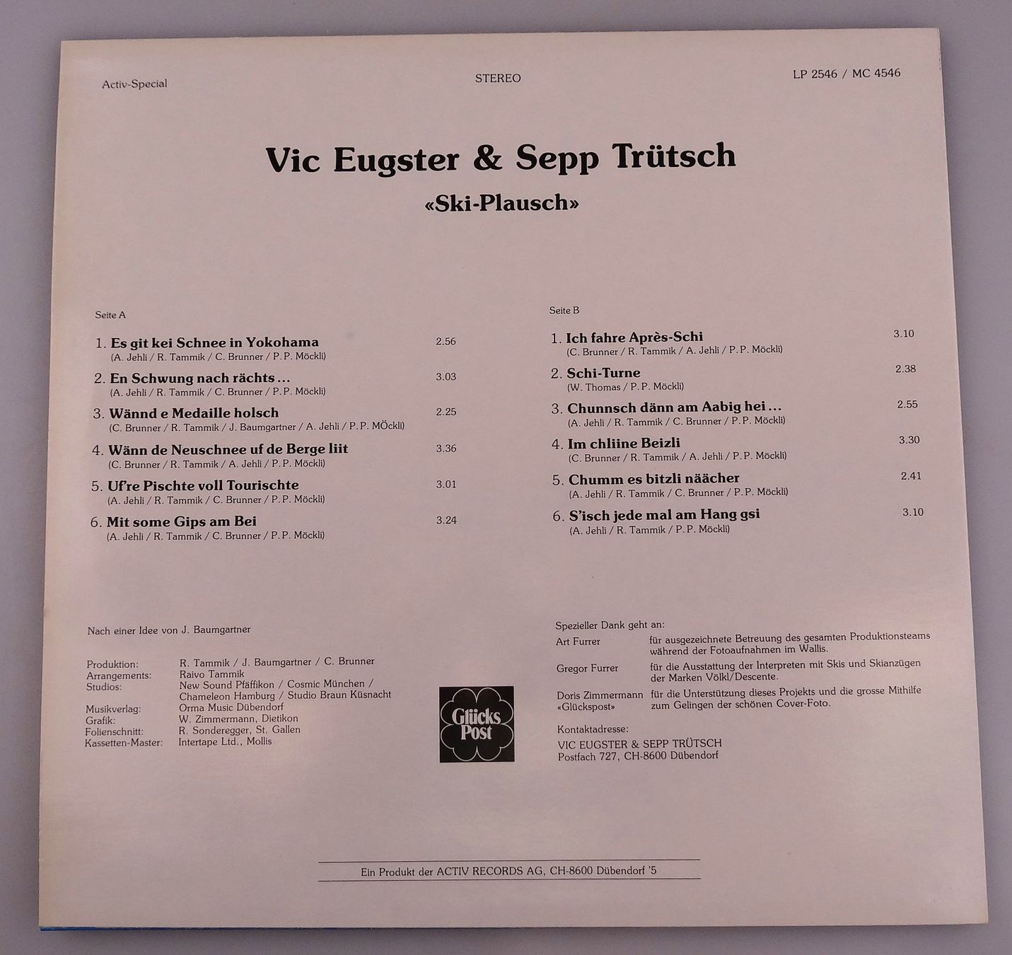 Dischi in vinile: Schallplatte Vic Eugster & Sepp Trütsch - Skiplausch – Usato da Rüti ZH venduto da Restwert_Rueti_ZH 1