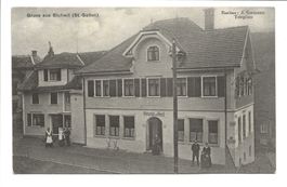Gruss aus Bichwil (SG) Wirtschaft zum Rössli - dat. 1911