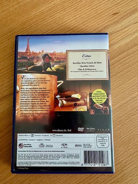 Tutti i DVDs: DVD - Ratatouille – Usato da Gersau venduto da walin_6442 2