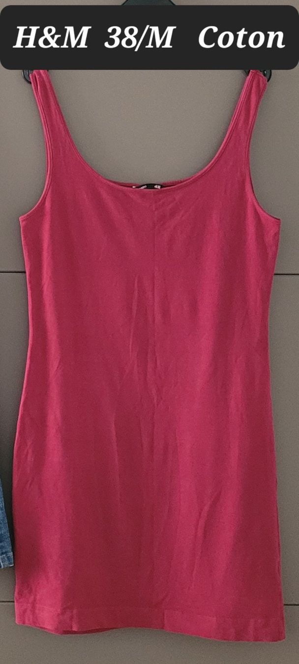 H&M T-Shirts: Mini robe elastique H&M taille 38 /Coton – Neu (gemäss Beschreibung) aus Vevey von x_y_f