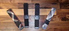 4x 20mm Uhrenarmbänder Garmin 4 Farben Neu-wertig
