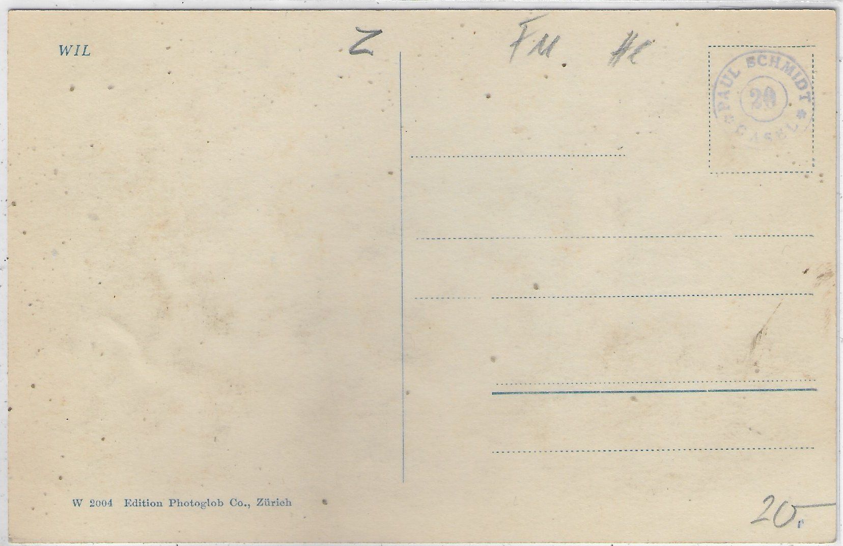 Cartes postales: Wil SG mit Weiher – D'occasion à Ettingen par Kartenplanet 1